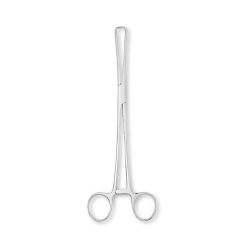 Tenaculum Forceps Centurion Schroeder 9-1/2 Inch Length Floor Grade Stainless Steel Sterile Ratchet Lock Finger Ring Handle Straight Flat 1 X 1 Prongs TRI66875 Case/20