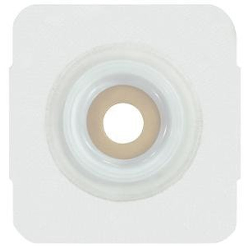 Ostomy Barrier Securi-T Pre-Cut Extended Wear Adhesive Tape Collar 1-3/8 Inch Flange 2-1/4 Inch Opening 5 X 5 Inch 7835214 Box/5