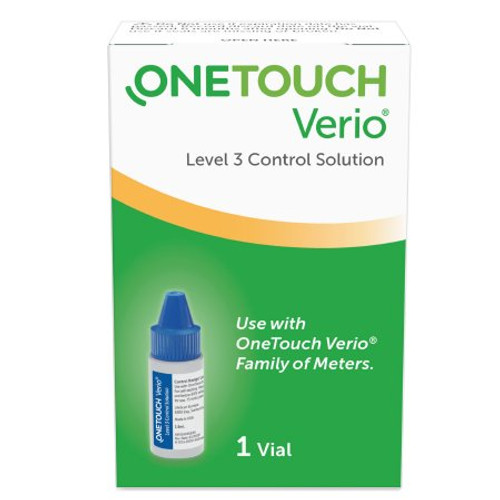 Blood Glucose Control Solution OneTouch Verio Blood Glucose Testing 1 mL Level 3 022273 Each/1