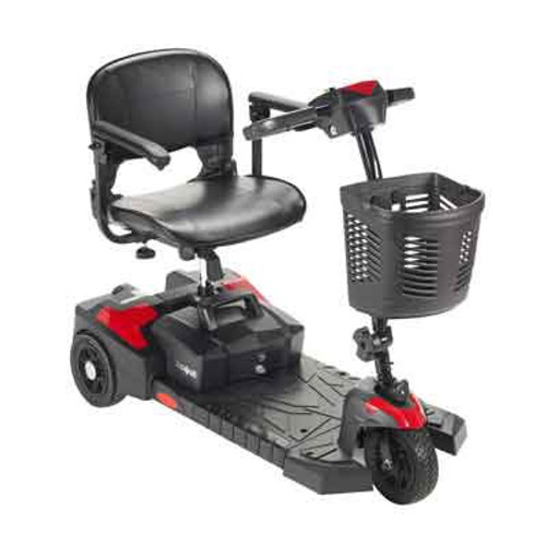 3 Wheel Electric Scooter Spitfire Scout DLX 3 300 lbs. Weight Capacity Black / Red or Blue Interchangeable SFSCOUT3