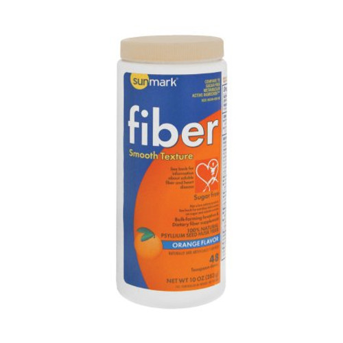 Fiber Supplement sunmark Orange Flavor Powder 10 oz. Psyllium Husk 01093981544 Each/1