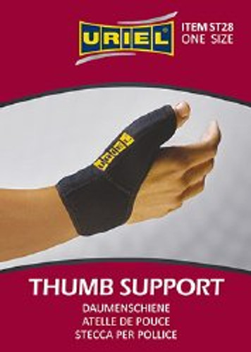 Thumb Brace Uriel Adult One Size Fits Most Left or Right Thumb Black 24-9019 Each/1