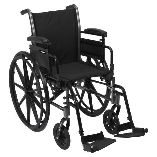 Lightweight Wheelchair McKesson Dual Axle Desk Length Arm Flip Back / Removable Padded Arm Style Swing-Away Footrest Black Upholstery 16 Inch Seat Width 300 lbs. Weight Capacity 146-K316DDA-SF Each/1 Lightweight Wheelchair McKesson Dual Axle Desk Length Arm Flip Back / Removable Padded Arm Style Swing-Away Footrest Black Upholstery 16 Inch Seat Width 300 lbs. Weight Capacity 146-K316DDA-SF Each/1