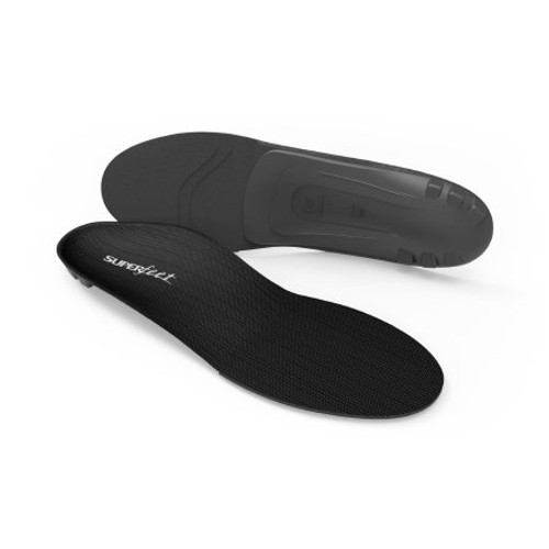Superfeet Insole Size D Foam Black Male 7-1/2 to 9 / Female 8-1/2 to 10 3408 Pair/1