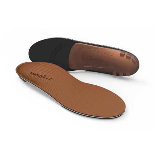 Superfeet Copper DMP Insole Full Length Size F Foam Black / Tan Male 11-1/2 to 13 37012 Pair/1