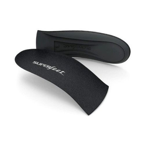 Superfeet Delux High Heels Insole 3/4 Length Size B CLARINO Microsuede / Foam Black Female 4-1/2 to 6 85005 Pair/1