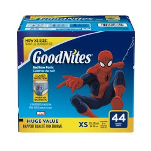 Male Youth Absorbent Underwear GoodNites Pull On with Tear Away Seams X-Small Disposable Heavy Absorbency 46760