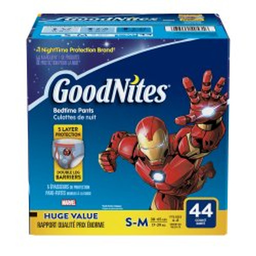 Male Youth Absorbent Underwear GoodNites Pull On with Tear Away Seams Small / Medium Disposable Heavy Absorbency 40531