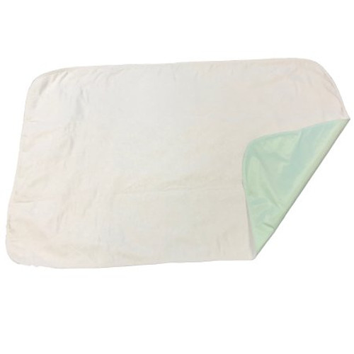 Underpad 34 X 36 Inch Reusable Polyester / Rayon Heavy Absorbency BV7136GRNPB
