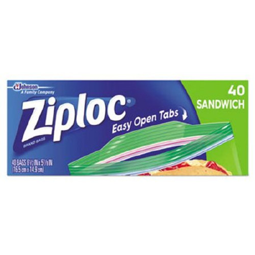 Reclosable Bag Ziploc 5.88 X 6-1/2 Inch Plastic Clear Zipper Closure SJN315882