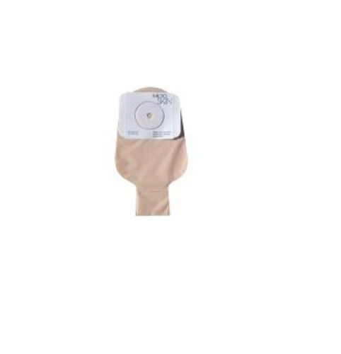 Colostomy Pouch MicroSkin One-Piece System 11 Inch Length 1-1/4 Inch Stoma Drainable Flat Pre-Cut 81332