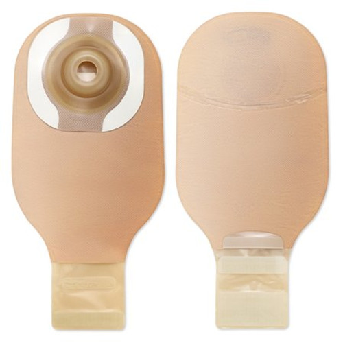 Filtered Ostomy Pouch Premier One-Piece System 12 Inch Length 3/4 Inch Stoma Drainable Soft Convex Pre-Cut 8960