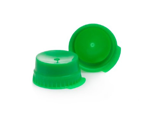 McKesson Tube Closure Polyethylene Snap Cap Green 16 mm For Use with 16 mm Blood Drawing Tubes Glass Test Tubes Plastic Culture Tubes NonSterile 177-113148G