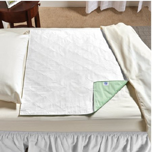 Underpad with Tuckable Flaps SleepDri 34 X 36 Inch Reusable Polyester / Rayon Light Absorbency 1957