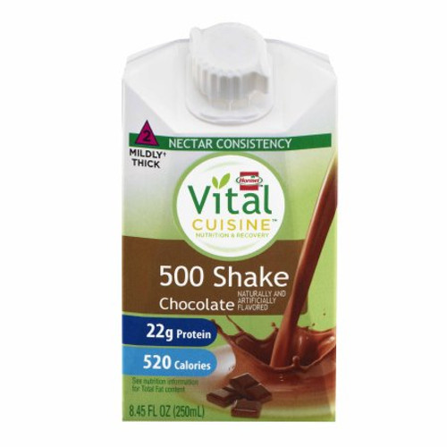 Oral Supplement Vital Cuisine 500 Shake Chocolate Flavor Ready to Use 8.45 oz. Carton 72502