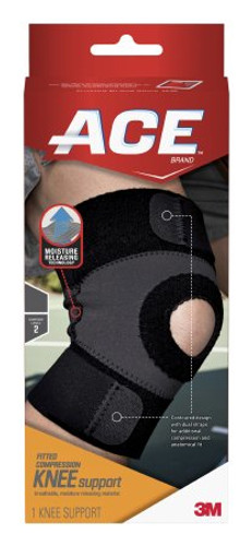 Knee Support 3M Ace Moisture Control Medium Pull-On / Hook and Loop Strap Closure 15 to 17 Inch Knee Circumference Left or Right Knee 209602