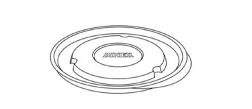 Bowl Lid Dinex Translucent Single Use Plastic Fits 4300 9 oz bowl DX43008714