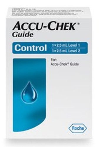 Blood Glucose Control Solution Accu-Chek Guide Blood Glucose Testing 2 X 2.5 mL Level 1 Level 2 07748906001