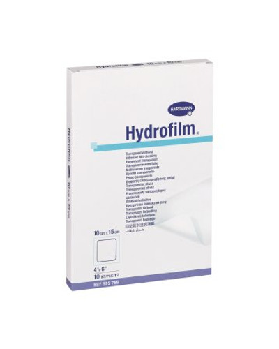 Transparent Film Dressing Hydrofilm Rectangle 4 X 6 Inch 4 Tab Delivery Without Label Sterile 685759