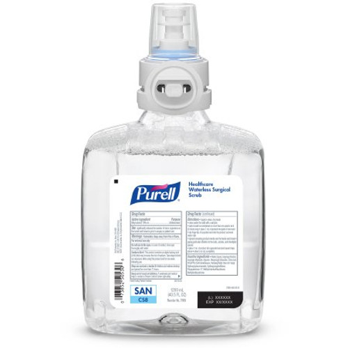 Waterless Surgical Scrub Purell 1200 mL Dispenser Refill Bottle 70% Strength Ethyl Alcohol NonSterile 7869-02