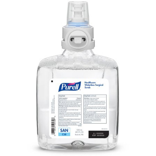 Waterless Surgical Scrub Purell 1200 mL Dispenser Refill Bottle 70% Strength Ethyl Alcohol NonSterile 7869-02 Waterless Surgical Scrub Purell 1200 mL Dispenser Refill Bottle 70% Strength Ethyl Alcohol NonSterile 7869-02