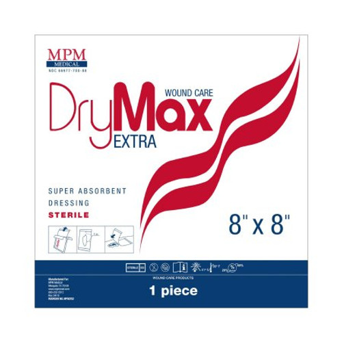 Super Absorbent Dressing DryMax Extra Polymer 8 X 8 Inch Sterile MP00702