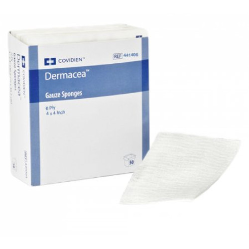 Nonwoven Sponge Nonwoven 6-Ply 4 X 4 Inch Square Sterile 441406