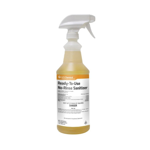 RTU No-Rinse Sanitizer Surface Disinfectant Ammoniated Pump Spray Liquid 32 oz. Bottle Unscented NonSterile 077418.