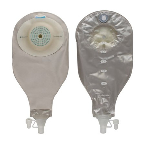 Ostomy Pouch SenSura Mio High Output One-Piece System 3/8 to 4 Inch Stoma Drainable Flat Trim to Fit 18666