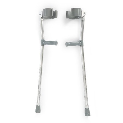Forearm Crutches Mckesson Adult Steel Frame 300 lbs. Weight Capacity 146-10403