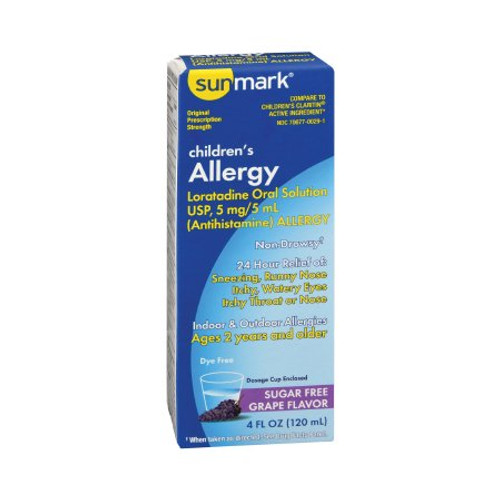 Children s Allergy Relief sunmark 5 mg / 5 mL Strength Oral Solution 4 oz. 70677002901
