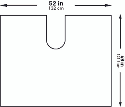 Orthopedic Drape McKesson Impervious U-Drape 52 W X 48 L Inch Sterile 183-I80-09192-S