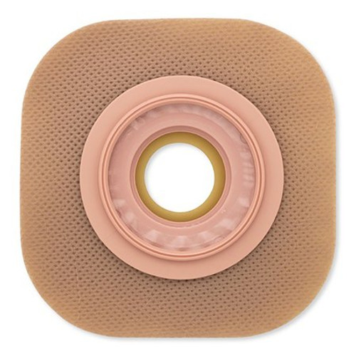 Ostomy Barrier New Image Pre-Cut Standard Wear Adhesive Tape Borders 57 mm Flange Red Code System Flexwear 1-1/8 Inch Opening 13505