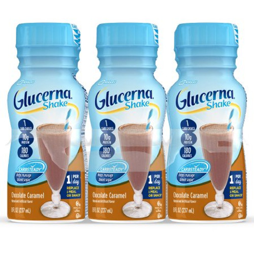 Oral Supplement Glucerna Shake Chocolate Caramel Flavor Ready to Use 8 oz. Bottle 66794