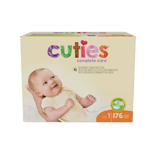 Unisex Baby Diaper Cuties Complete Care Size 1 Disposable Heavy Absorbency CCC11