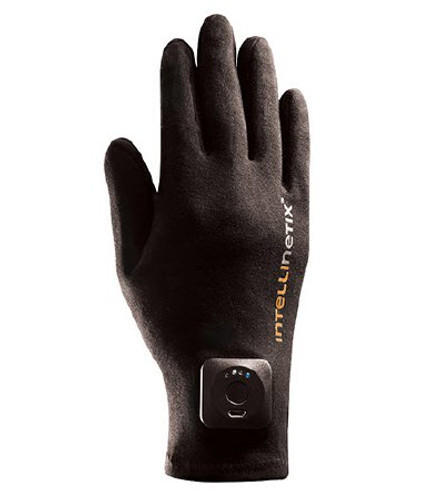 Vibration Therapy Gloves Intellinetix Full Finger Medium Wrist Length Hand Specific Pair Cotton 07231