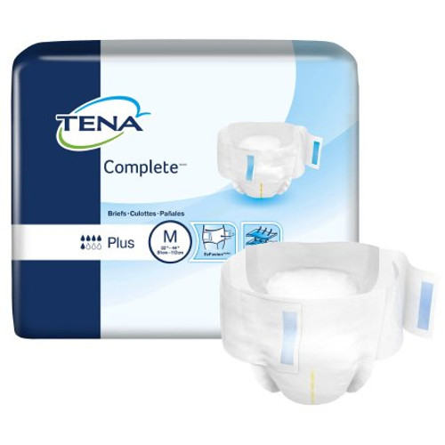 Unisex Adult Incontinence Brief TENA Complete Medium Disposable Moderate Absorbency 67320