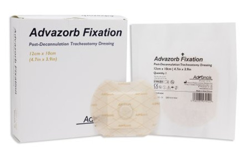 Split Sponge Advazorb Fixation Foam / Silicone 4-1/2 X 4 Inch Sterile CR4341