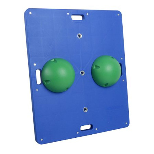 Rectangular Balance Board CanDo Balance Board Combo Plastic 4 X 15 X 18 Inch Blue / Green 10-2032