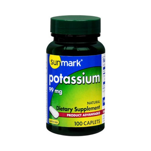 Dietary Supplement sunmark Potassium Gluconate 99 mg Strength Tablet 100 per Bottle 01093989744