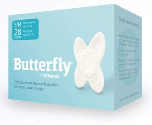 Incontinence Liner Butterfly Light Absorbency Small / Medium Adult Unisex Disposable 44985