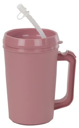 Drinking Mug GMAX Industries 22 oz. Mauve Plastic Reusable GP55204