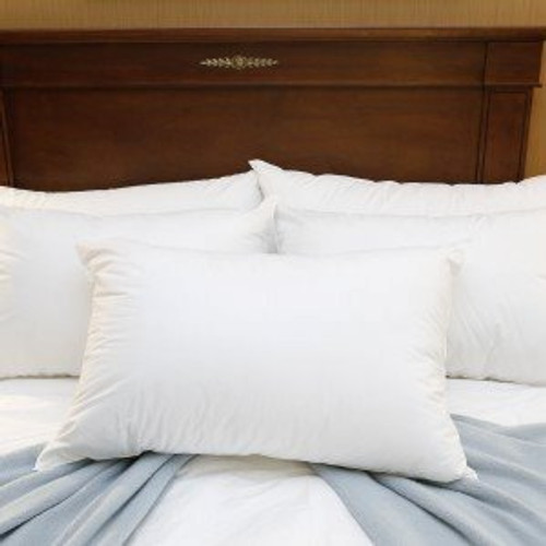 Bed Pillow Medium 20 X 26 Inch White Reusable ID65S