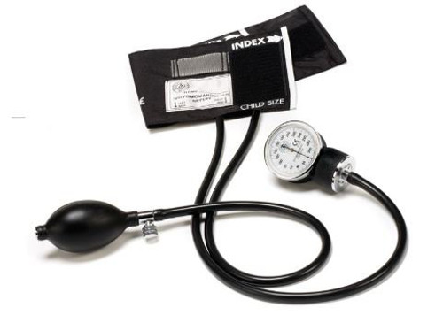 Aneroid Sphygmomanometer with Cuff 2-Tubes Pocket Size Hand Held Child Small Cuff 80-PED