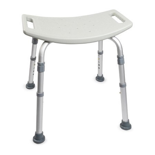 Bath Bench McKesson Without Arms Aluminum Frame Without Backrest 19-1/4 Inch Seat Width 146-12203KD-1
