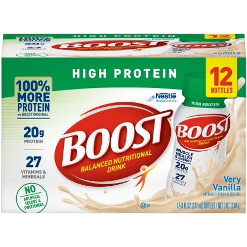 Oral Protein Supplement Boost High Protein Very Vanilla Flavor Ready to Use 8 oz. Bottle 12324324