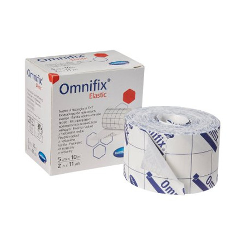 Dressing Retention Tape with Liner Omnifix Elastic Skin Friendly Nonwoven 2 Inch X 11 Yard White NonSterile 900602