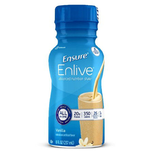 Oral Supplement Ensure Enlive Advanced Nutrition Shake Vanilla Flavor Ready to Use 8 oz. Bottle 64760