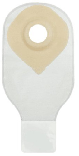 Ostomy Pouch Securi-T One-Piece System 12 Inch Length 7/8 Inch Stoma Drainable Convex Pre-Cut 7612228