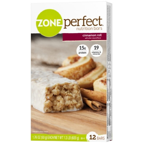 Nutrition Bar ZonePerfect Classic Cinnamon Roll Flavor Ready to Use 1.7 oz. Individual Packet 63309